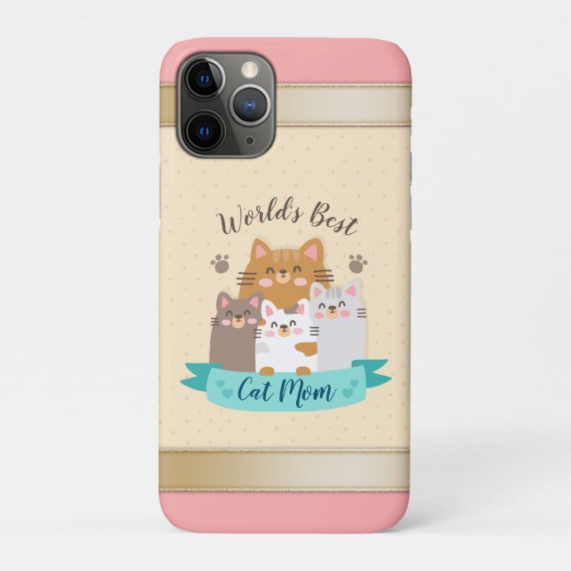 Die beste Cat-Mama der Welt - Niedliche Kätzchen Case-Mate iPhone Hülle (Rückseite)
