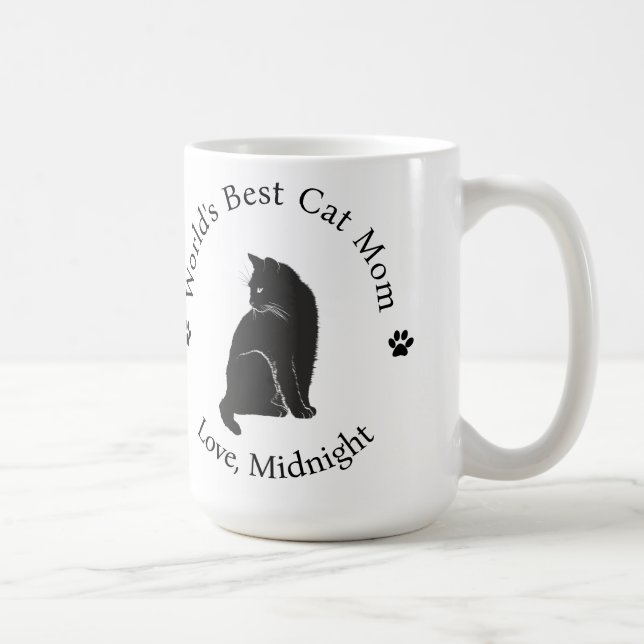 Die beste Cat-Mama der Welt personalisieren die Ka Kaffeetasse (Rechts)