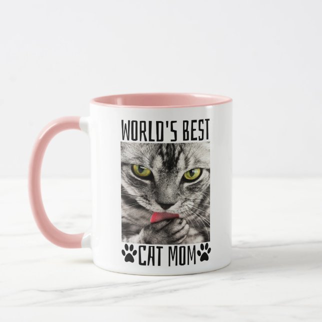 Die beste Cat-Mama der Welt Tasse (Links)