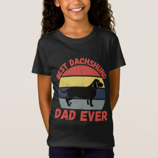 Die beste Dackel Papa je lustig T-Shirt