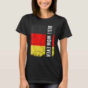 Die beste deutsche Mama je Deutschland Flag Mutter T-Shirt