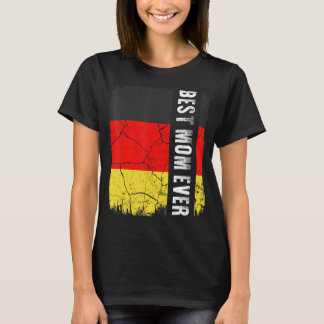 Die beste deutsche Mama je Deutschland Flag Mutter T-Shirt