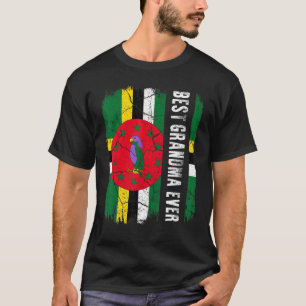 Die beste dominikanische Oma je Dominica Flag Mutt T-Shirt