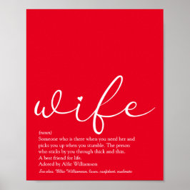 Die beste Ehefrau der Welt Definition Chic Script  Poster