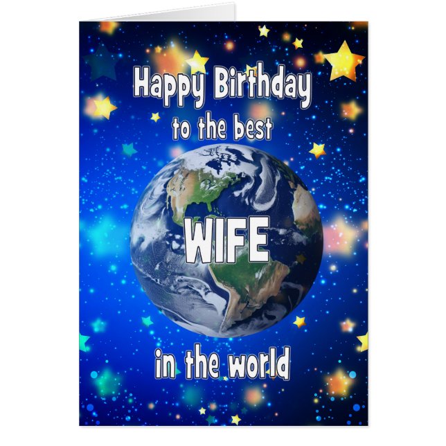 Die beste Ehefrau der Welt zum Geburtstag (Vorne)
