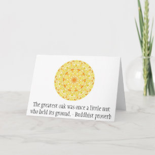 Die beste Eiche war einst ein kleiner Nuss, der... Karte