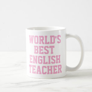 Die beste englische Lehrerin der Welt - Tasse pink