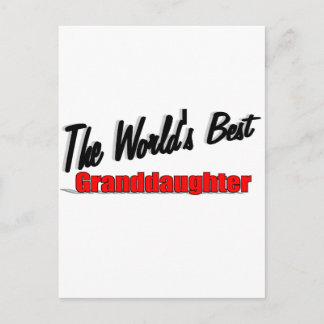 Die beste Enkelin der Welt Postkarte