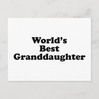 Die beste Enkelin der Welt Postkarte
