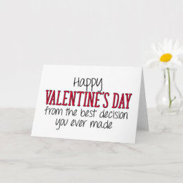 Die beste Entscheidung, die Sie je getroffen haben Karte