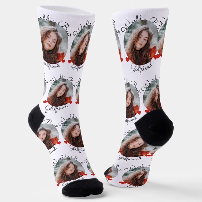 Die beste Freundin der Welt - Fotovorlage Socken (Gewinkelt)