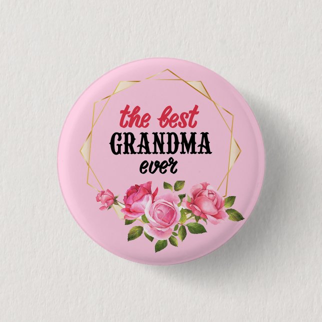 Die beste Grandna je Button (Vorderseite)