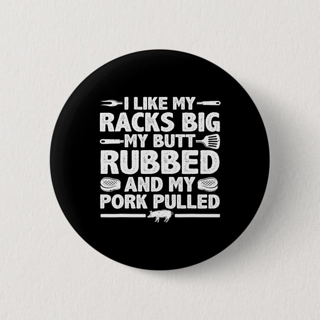 Die beste Grillen für Männer - Grillen rauchen Button (Vorderseite)