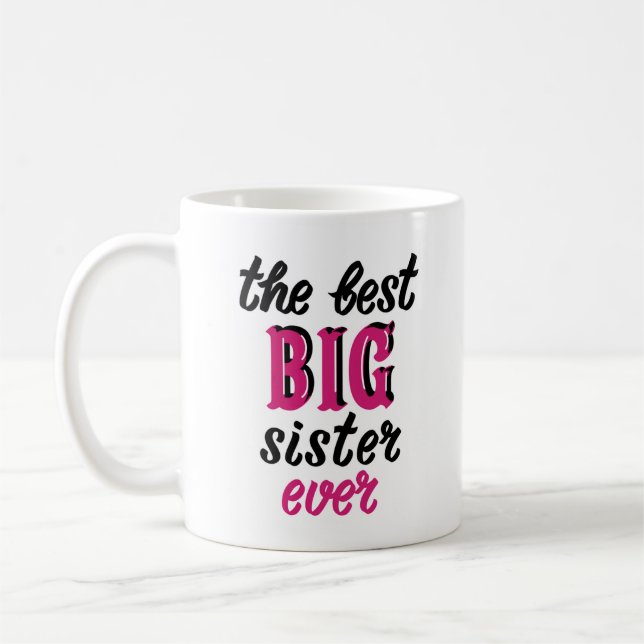 Die beste große Schwester aller Tasse (Links)