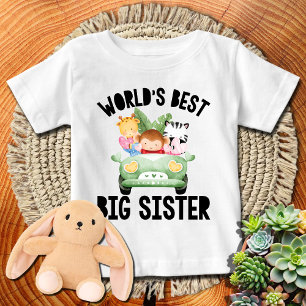 Die beste große Schwester der Welt   Jungtiere Baby T-shirt