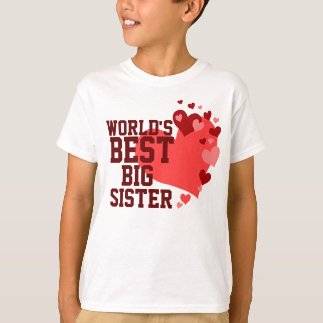 Die beste große Schwester der Welt T-Shirt (Vorderseite)