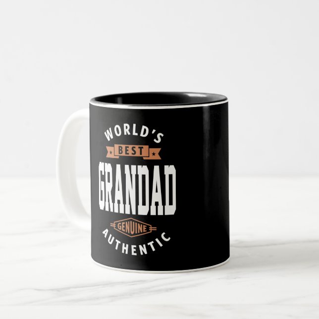 Die beste Großmutter der Welt Zweifarbige Tasse (Vorderseite Links)