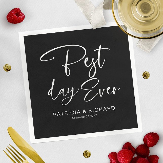 Die beste Hochzeit am Tag je Serviette (Von Creator hochgeladen)