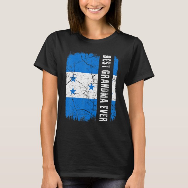 Die beste honduranische Oma je Honduras Flag Mutte T-Shirt (Vorderseite)