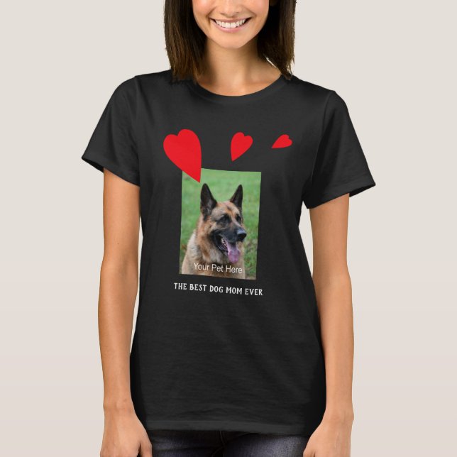 Die beste Hundemutter aller Zeiten, dein Foto, dei T-Shirt (Vorderseite)
