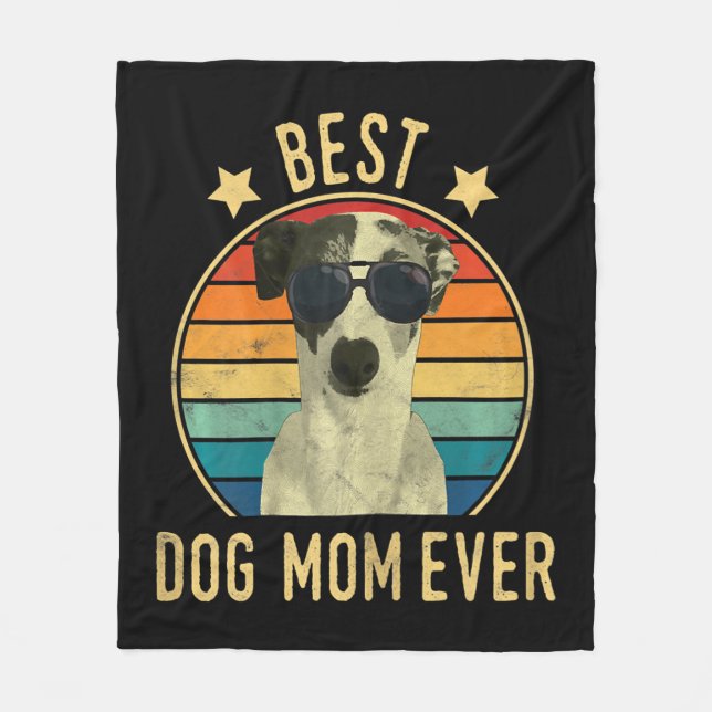 Die beste Hundemutter Italiens Fleecedecke (Vorderseite)