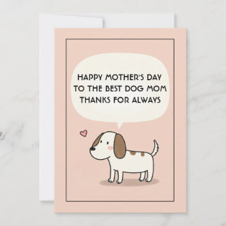 Die beste Hundeschartkarte der Mama Geburtstagsmüt Einladung