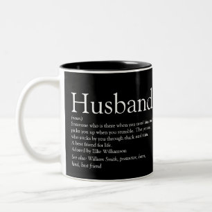 Die beste Husband-Definition der Welt - Modernes S Zweifarbige Tasse