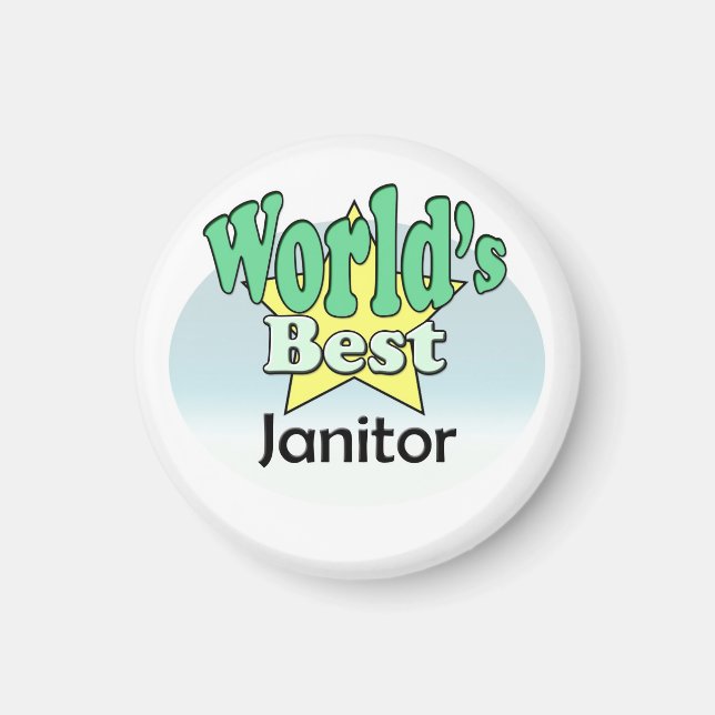 Die beste Janitor der Welt Magnet (Vorne)