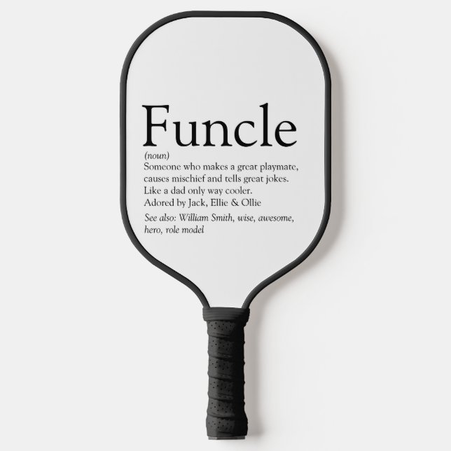 Die beste je funktionierende Uncle Modern Definiti Pickleball Schläger (Vorderseite)