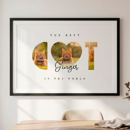 Die beste Katze der Welt Benutzerdefinierte 3-Foto Poster
