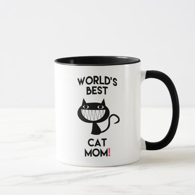 Die beste Katzenmutter der Welt! Fun Tasse (Rechts)