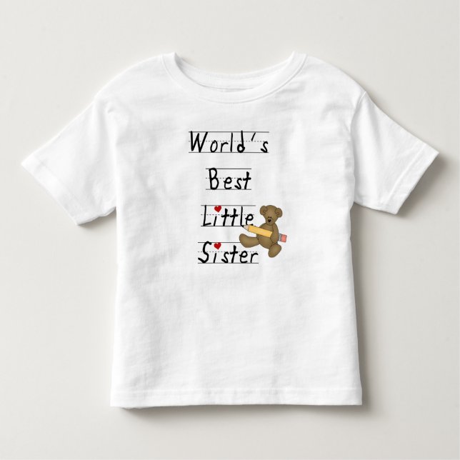 Die beste kleine Schwester der Welt Kleinkind T-shirt (Vorderseite)