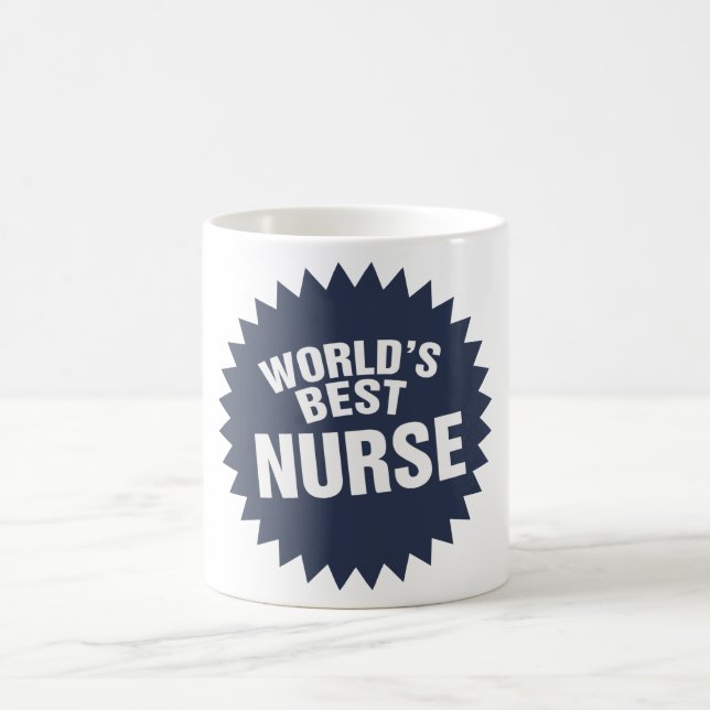 Die beste Krankenschwester der Welt Kaffeetasse (Mittel)