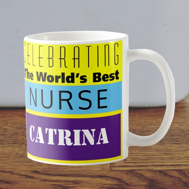 Die beste Krankenschwester der Welt Kaffeetasse (Von Creator hochgeladen)
