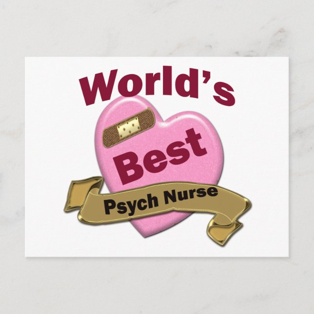 Die beste Krankenschwester der Welt Postkarte (Vorderseite)