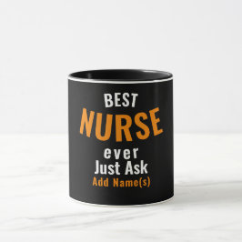 Die beste Krankenschwester je. Frag einfach ... Pe Tasse