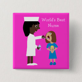 Die beste Krankenschwester-niedliche Button
