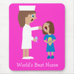 Die beste Krankenschwester-niedliche Mousepad