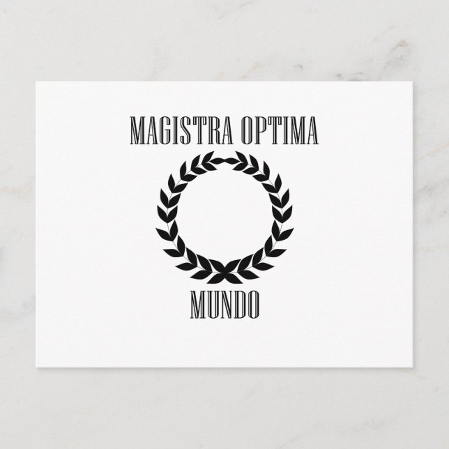 Die Beste Lehrerin der Welt (weiblich) Postkarte (Vorderseite)