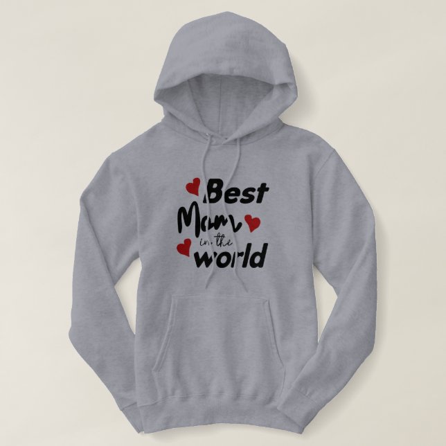 Die beste Mama am WeltMuttertag Hoodie (Design vorne)