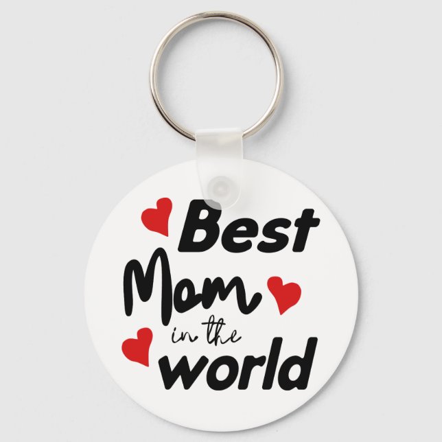 Die beste Mama am WeltMuttertag Schlüsselanhänger (Vorderseite)