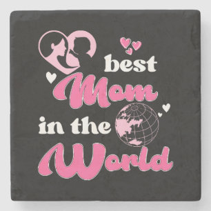 Die beste Mama am WeltMuttertag Steinuntersetzer