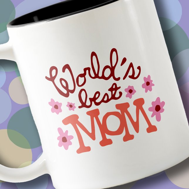 Die beste Mama Blume Retro Tasse (Von Creator hochgeladen)