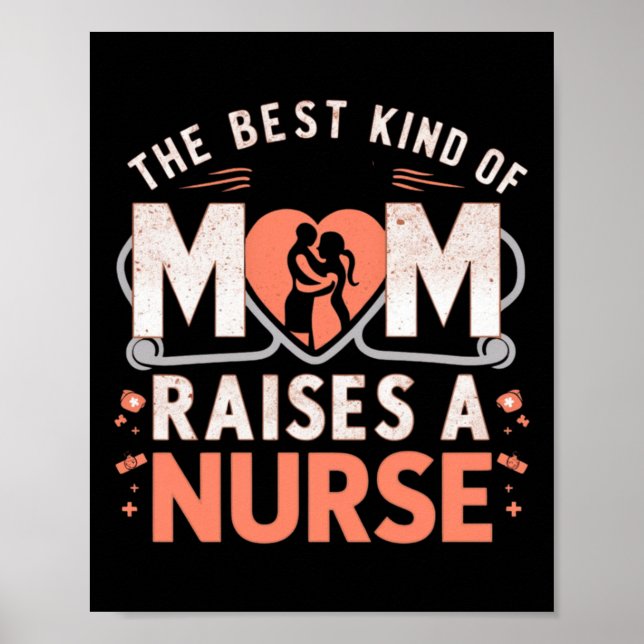 Die beste Mama bringt Krankenschwester Poster (Vorne)