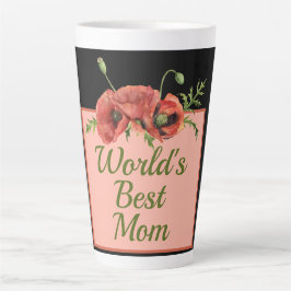 Die beste Mama der hübschen Blumenwelt Milchtasse