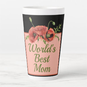 Die beste Mama der hübschen Blumenwelt Milchtasse