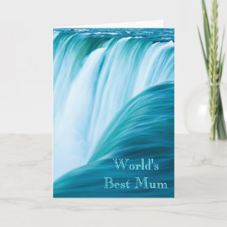 Die beste Mama der Wasserfall-Welt Karte