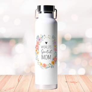 Die beste Mama der Welt Benutzerdefiniertes Zitat Trinkflasche