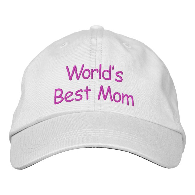 Die beste Mama der Welt Bestickte Kappe (Vorderseite)