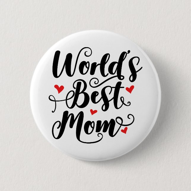Die beste Mama der Welt Button (Vorderseite)